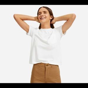 Everlane Organic Cotton Box-Cut Tee, White